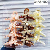 Impression Pack of 12 Pcs Pearl Style Hair Clutcher Beads Hair  Plastic Clutcher